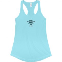 Fitted Racerback Logo Tank